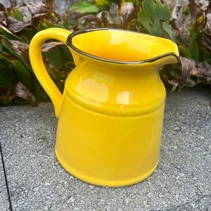 yellow water vase